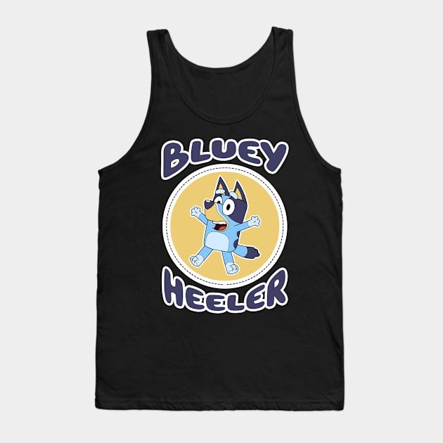 Bluey Heeler Tank Top by Fazar.Sisadboy